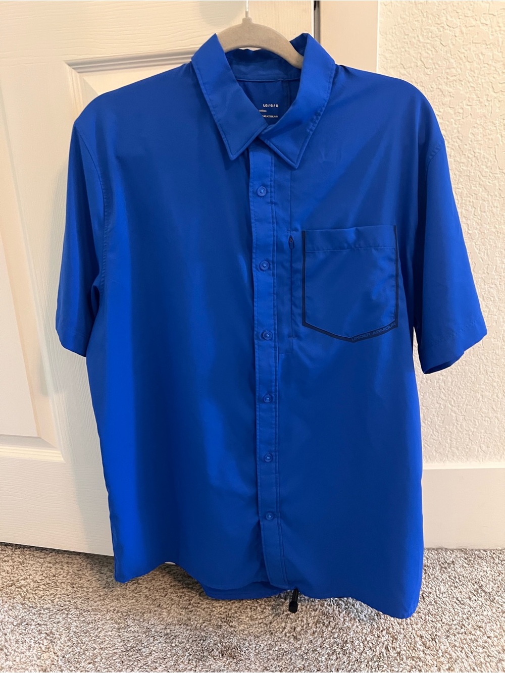 Under Armour Men’s Short-Sleeve Button-Down Shirt - Royal Blue